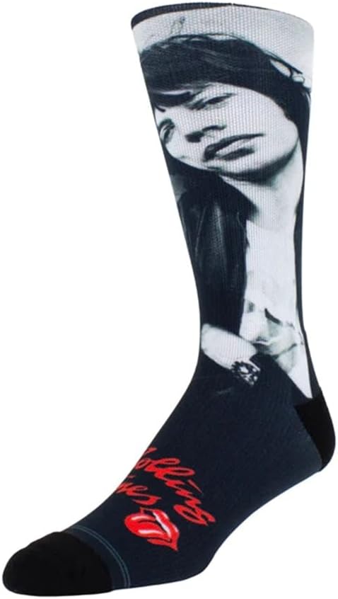 PERRI'S SOCKS Rolling Stones Mick 1975 Socks, Black, 28