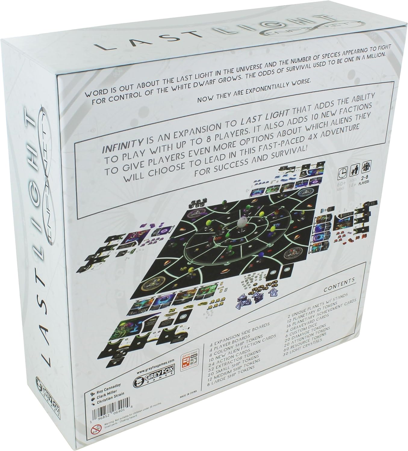 Last Light: Infinity Expansion | Strategy Board Game | Space Exploration | 2 to 8 Players | Ages 14+ | 60+ Minutes