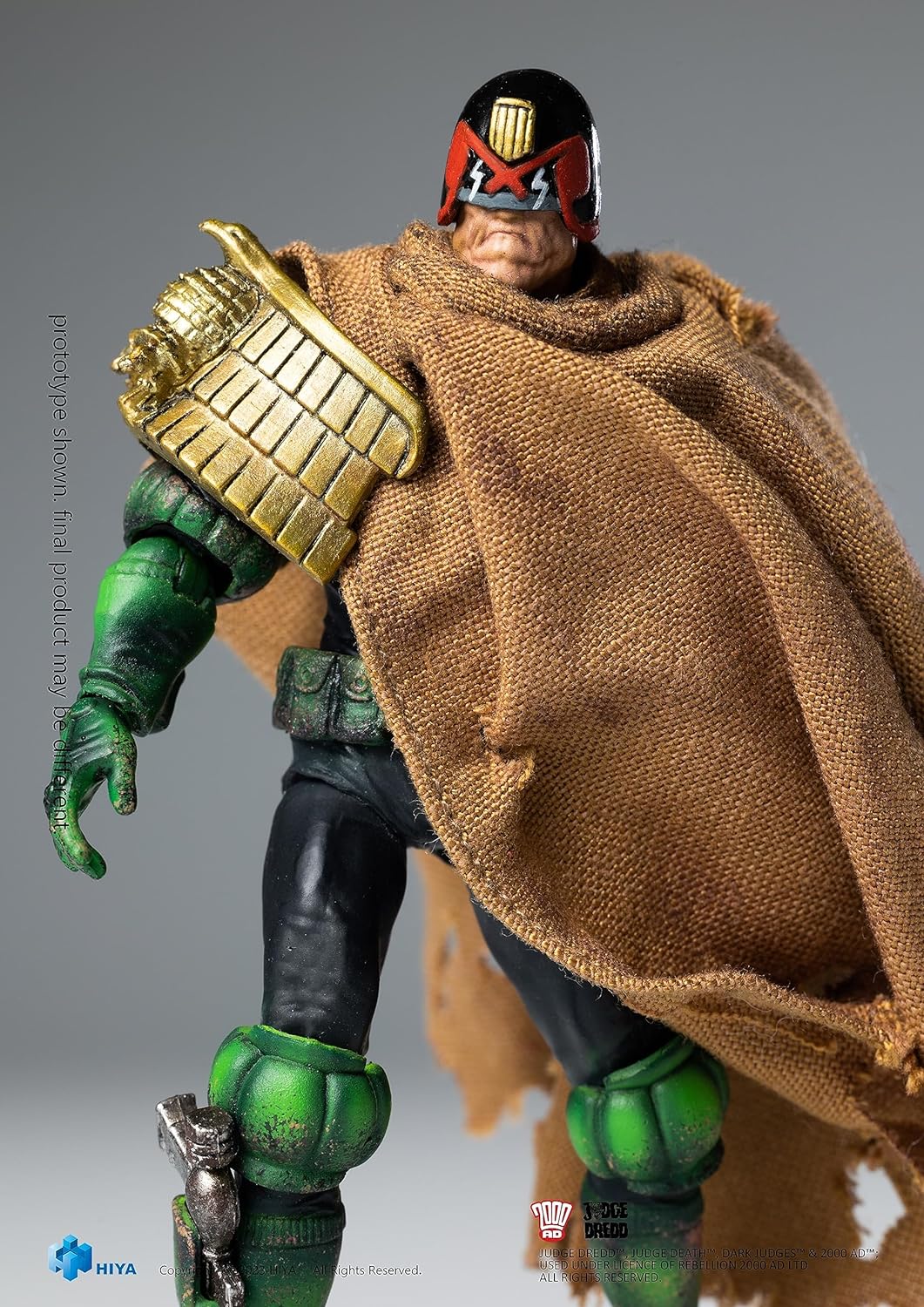 Hiya Toys Judge Dredd: Cursed Earth Dredd PX Exquisite Mini-Actionfigur im Maßstab 1:18