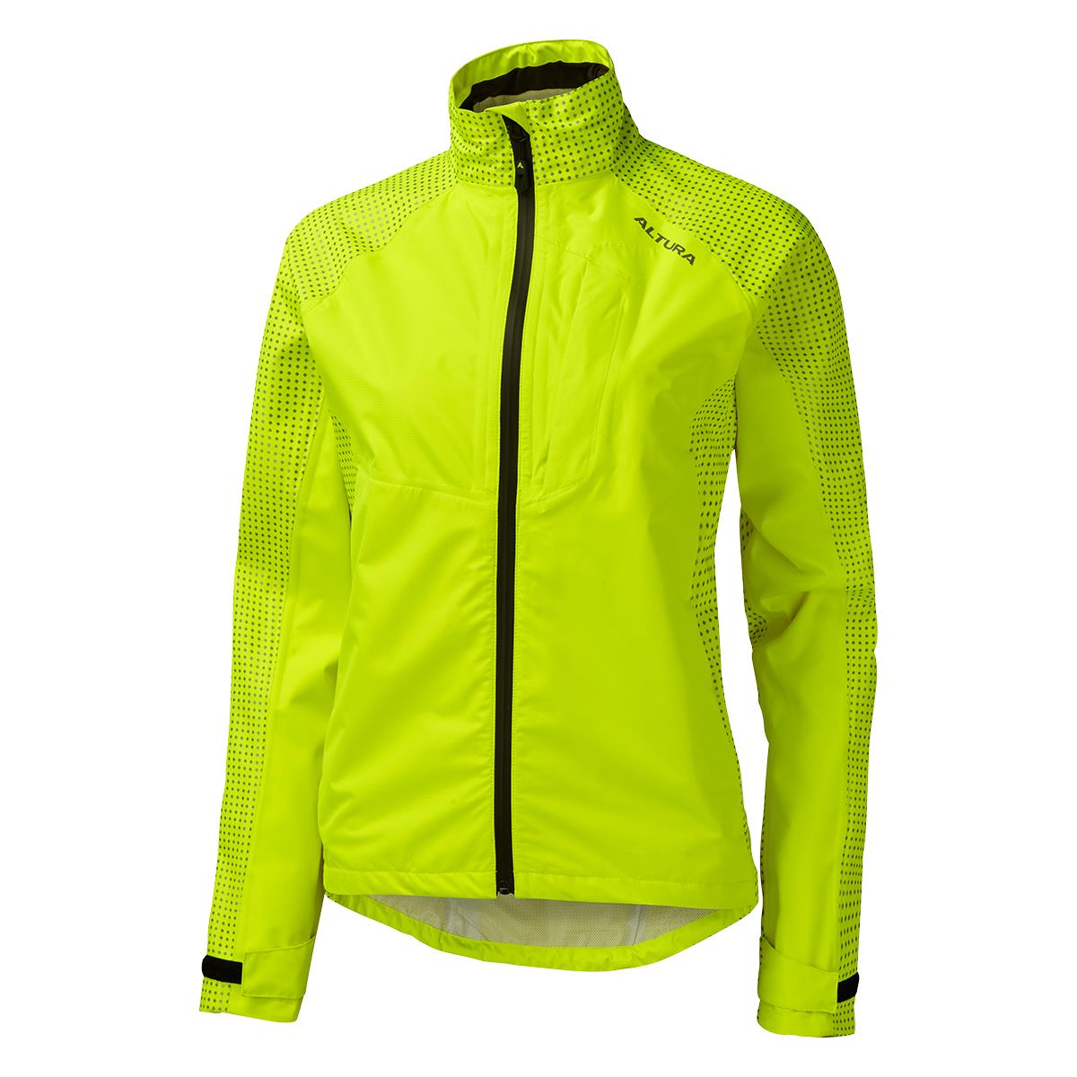 Altura Nightvision Storm Women's Waterproof Cycling Jacket 2020 Yellow 10