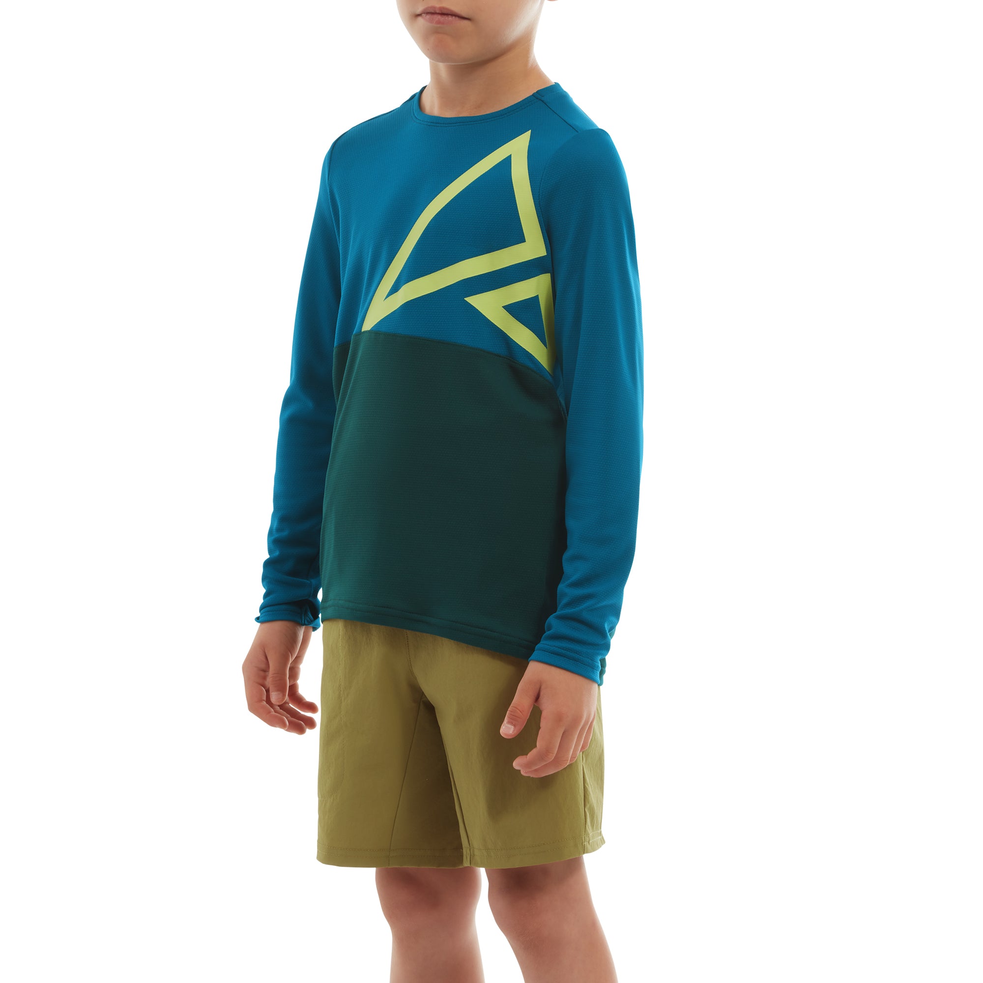 Altura Spark Light Weight Kids Long Sleeve Jersey 2022 Blue/Teal 5-6 Years