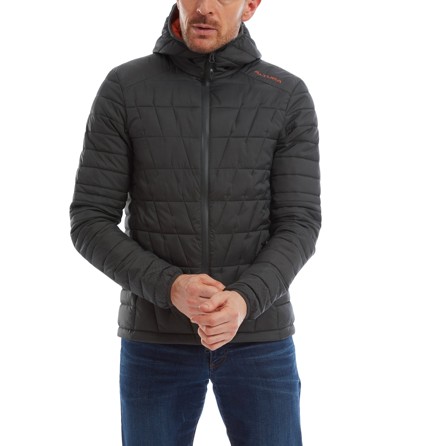Altura Twister Men's Insulated Cycling Jacket 2022 Black/Orange 2XL