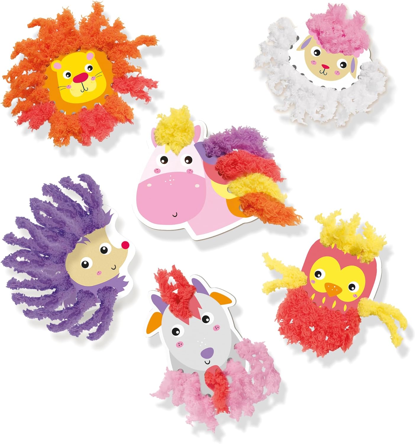 SES Creative Fluffy Loops - Soft Yarn Animals