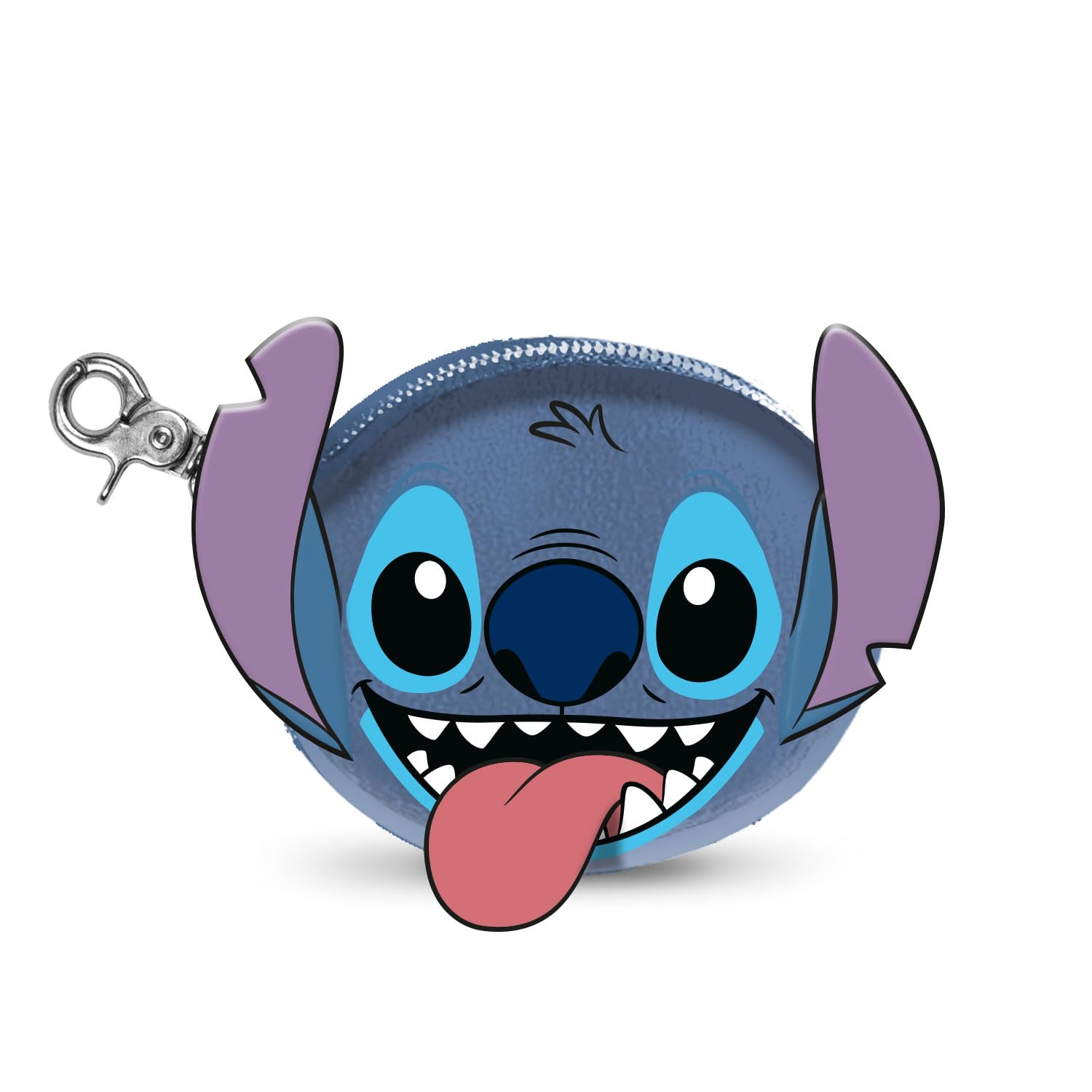 Lilo and Stitch Tongue-Oval Coin Purse, Blue, 13.5 x 10 cm