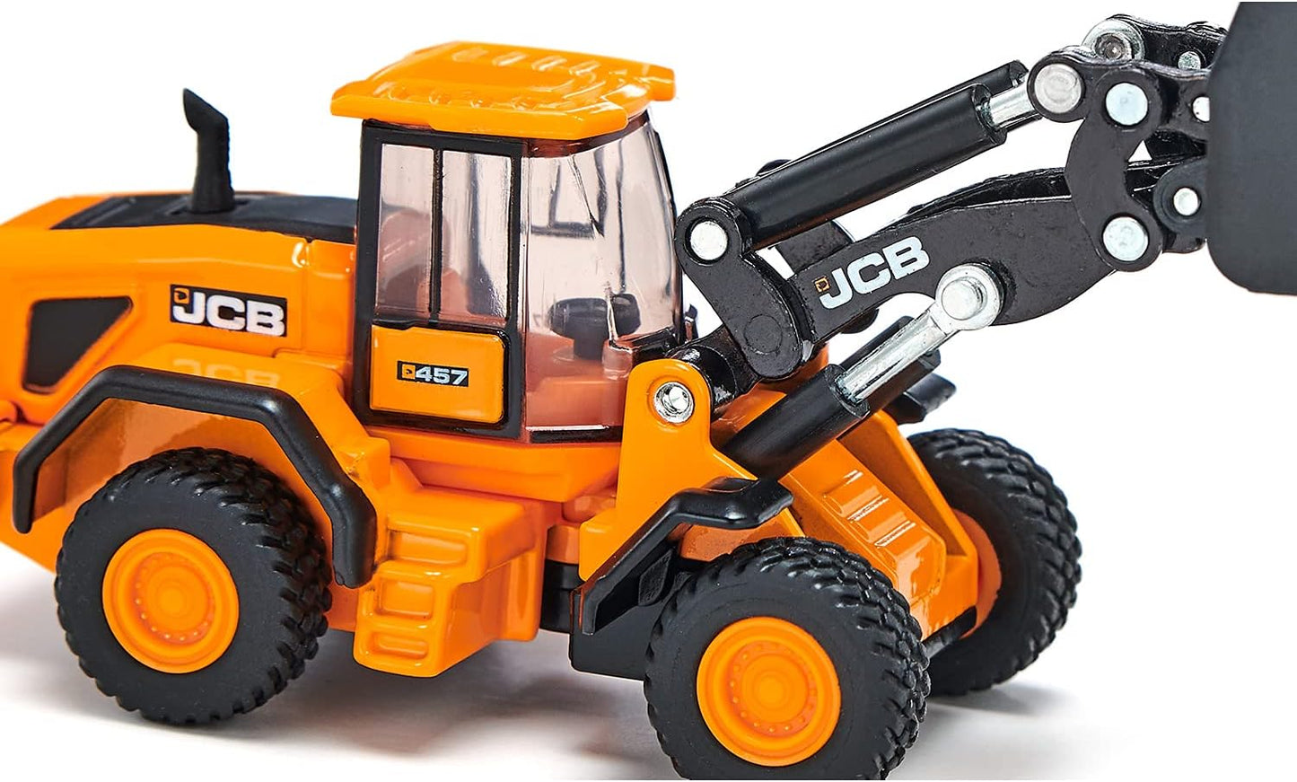 siku 1789, JCB 457 WLS Wheel Loader, Toy Model, 1:87, Metal,Plastic, Yellow,Black, Articulated joint, Movable bucket