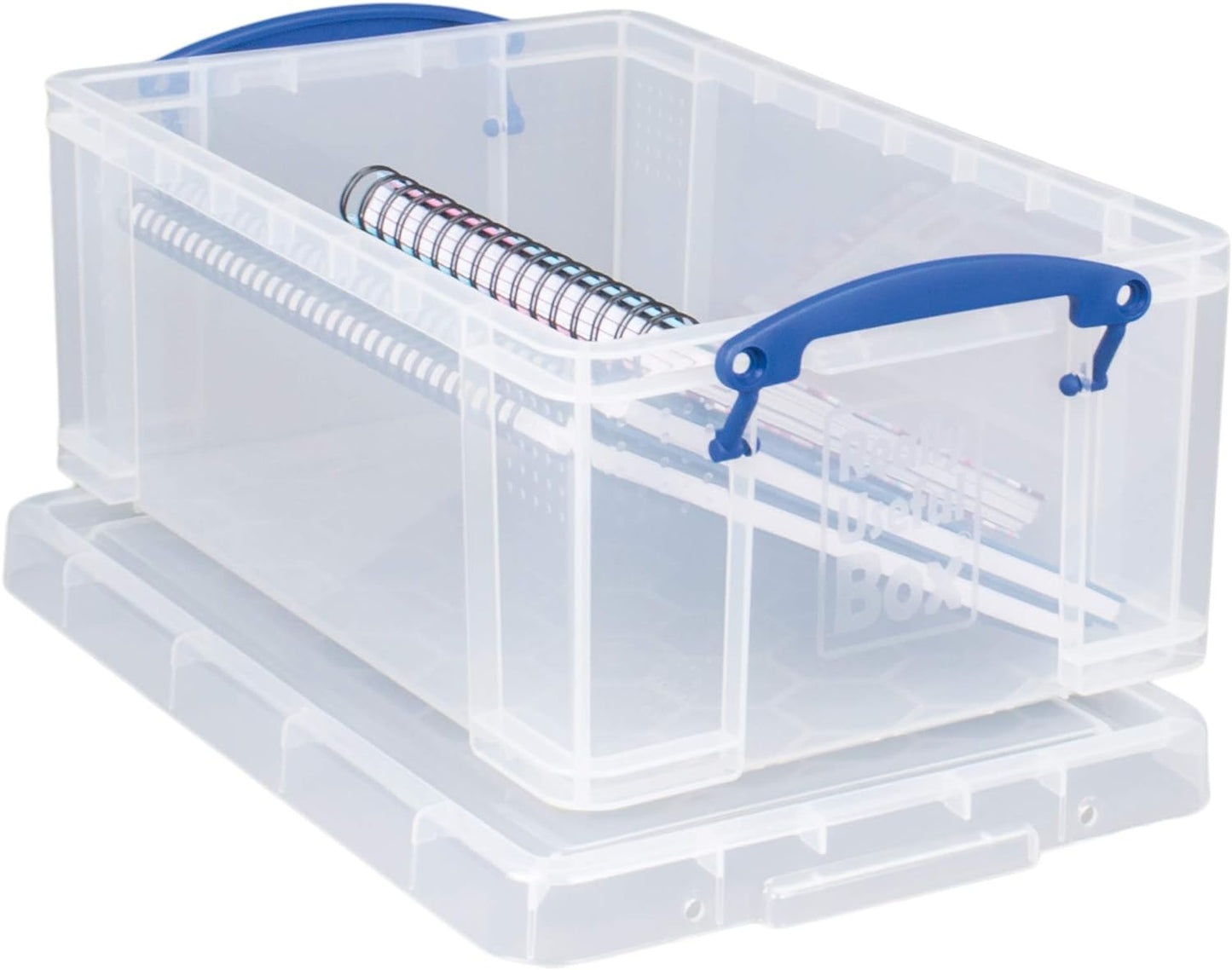 Really Useful Plastic Storage Box 9 Litre Clear