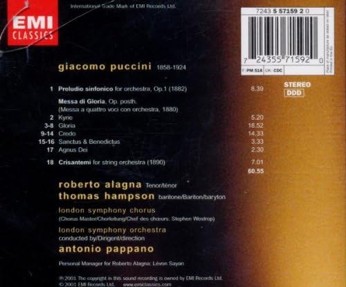 London Symphony Orchestra - Puccini