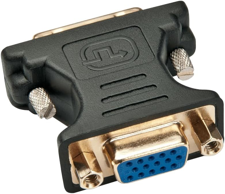 Lindy 41199 adaptador de cable VGA DVI-I Negro, Oro - Adaptador para cable (VGA, DVI-I, Hembra/Hembra, Negro, Oro