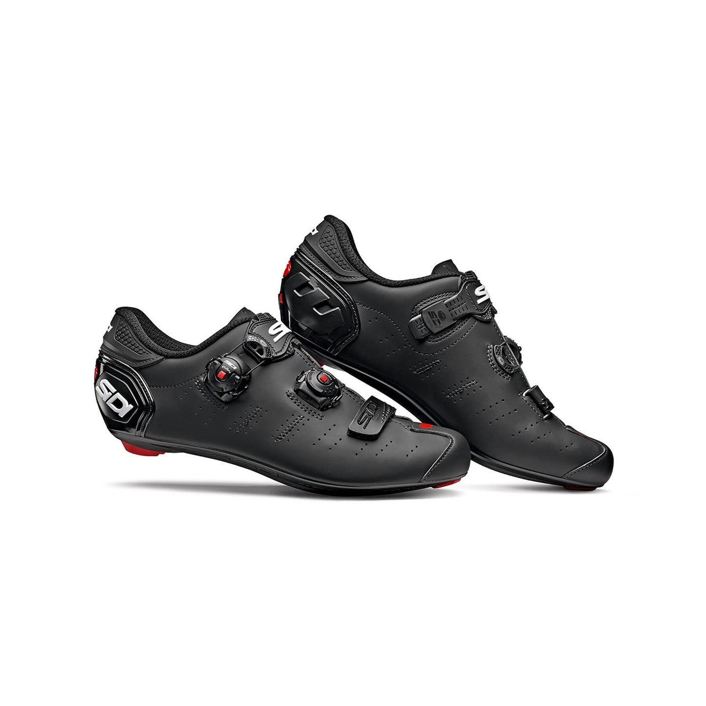 Sidi Ergo 5 Mega Fit Road Shoes - Monochrome 42 Matte Black