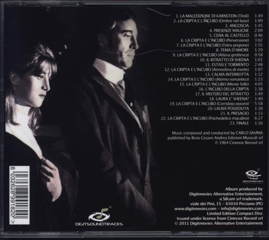 La Cripta E L'incubo Crypt of the Vampire Soundtrack