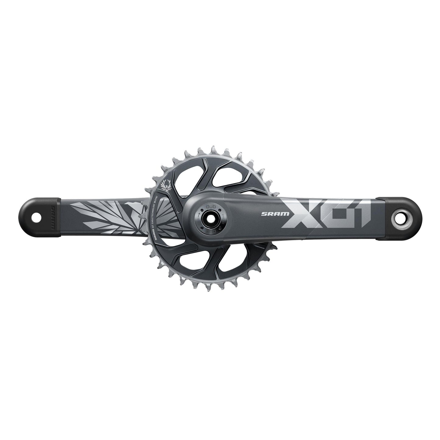 SRAM Crankset X01 Eagle Boost 148 Dub 12S W Direct Mount 32T X-Sync 2 Chainring (Dub Cups/Bearings Not Included) C3 Lunar Polar 175mm