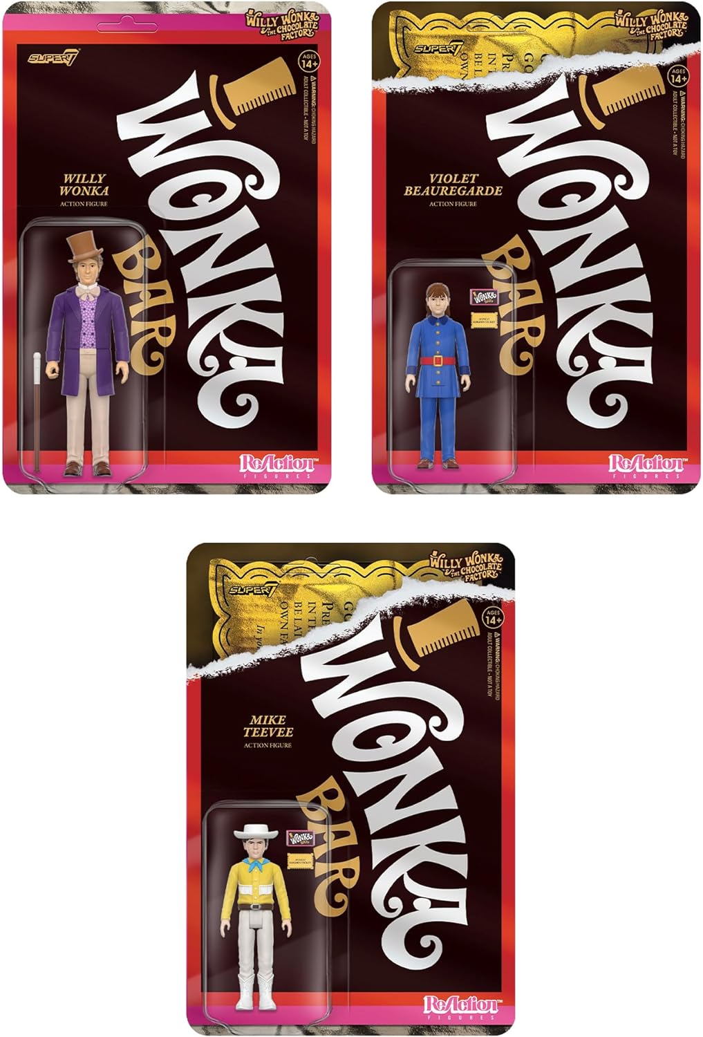 SUPER7 Charlie et la Chocolaterie (1971) ReAction figurine Willy Wonka Wave 01 10 cm