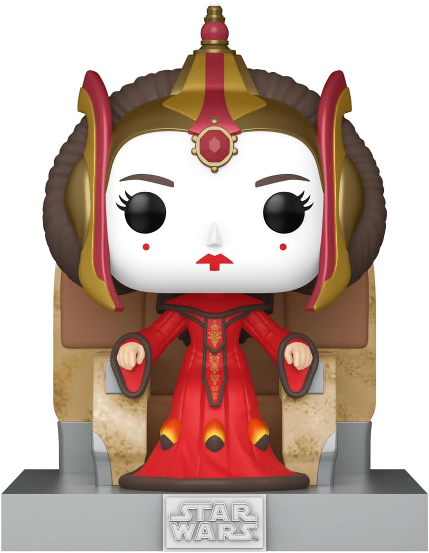 Funko POP! Deluxe: Star Wars Episode 1 The Phantom Menace Anniversary - Padmé Amidala on Throne - Collectable Vinyl Figure - Gift Idea - Official Merchandise - Toys for Kids & Adults - Movies Fans