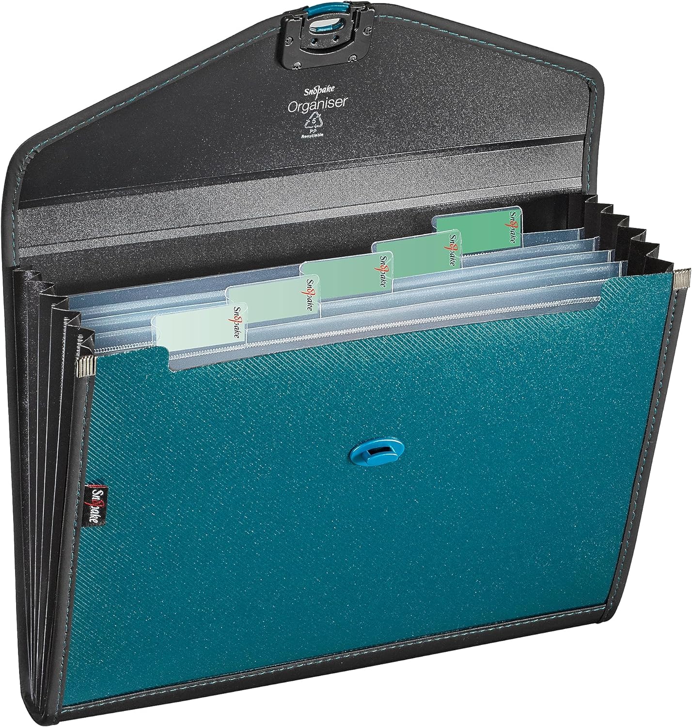 Snopake A4 Zeon Turquoise 6-Part Expanding Organiser