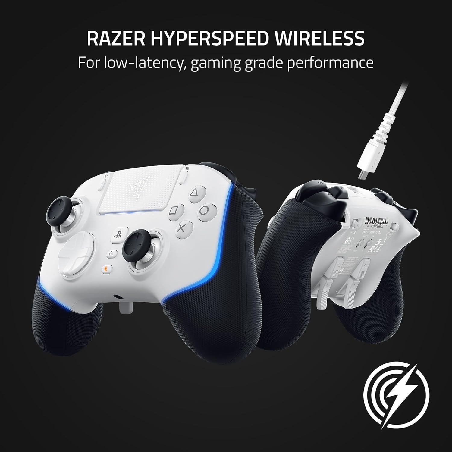 Razer Wolverine V2 Pro - Wireless Pro Gaming Controller for PS5 Consoles and PC (HyperSpeed Wireless, Mecha-Tactile Action Buttons, 8-Way Microswitch D-Pad, HyperTrigger) Mercury