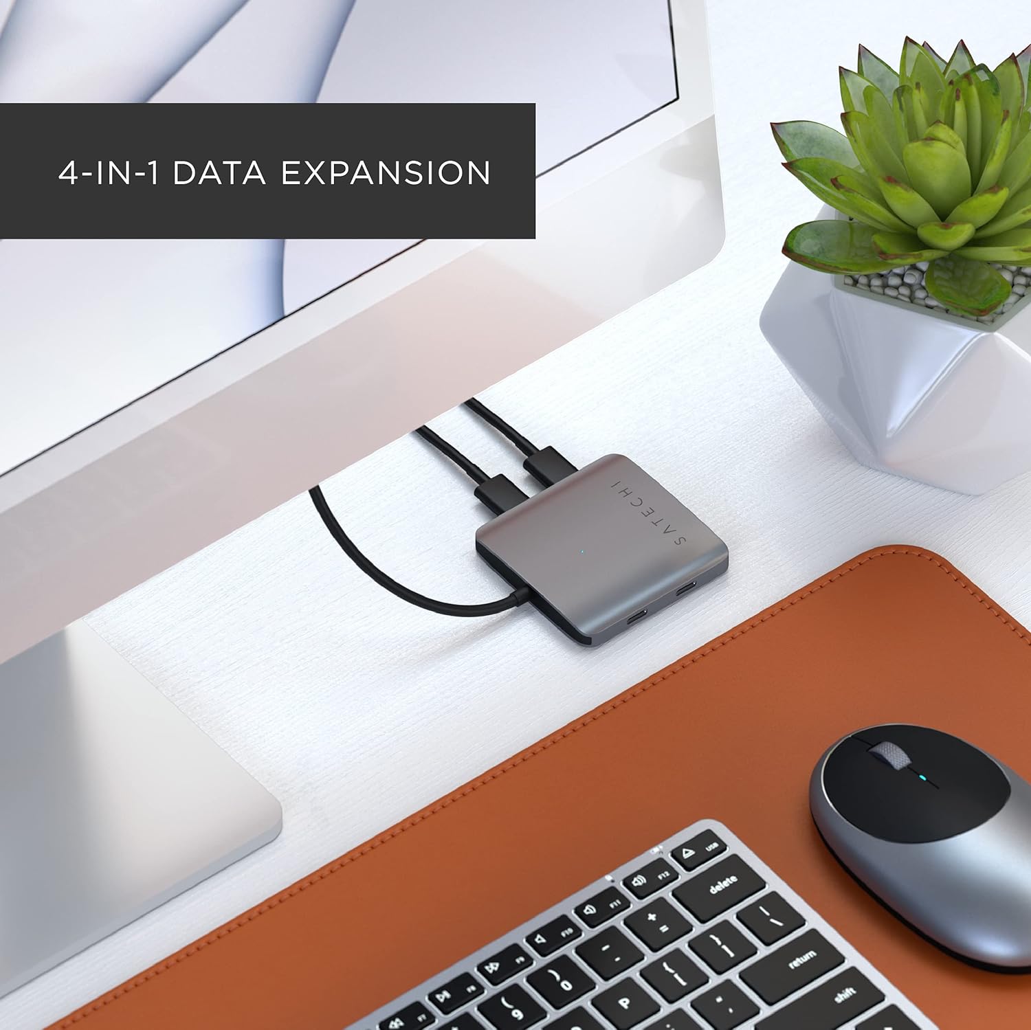 Satechi Aluminum 4 Port Usb-C Hub
