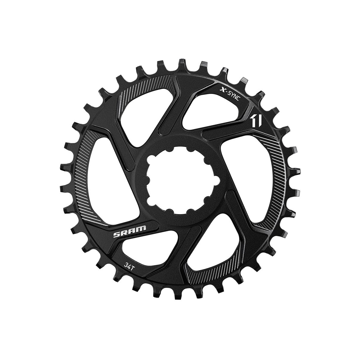 SRAM Chain Ring X-Sync 2 36T Direct Mount 6mm Offset Alum Eagle Black 12Speed 36T