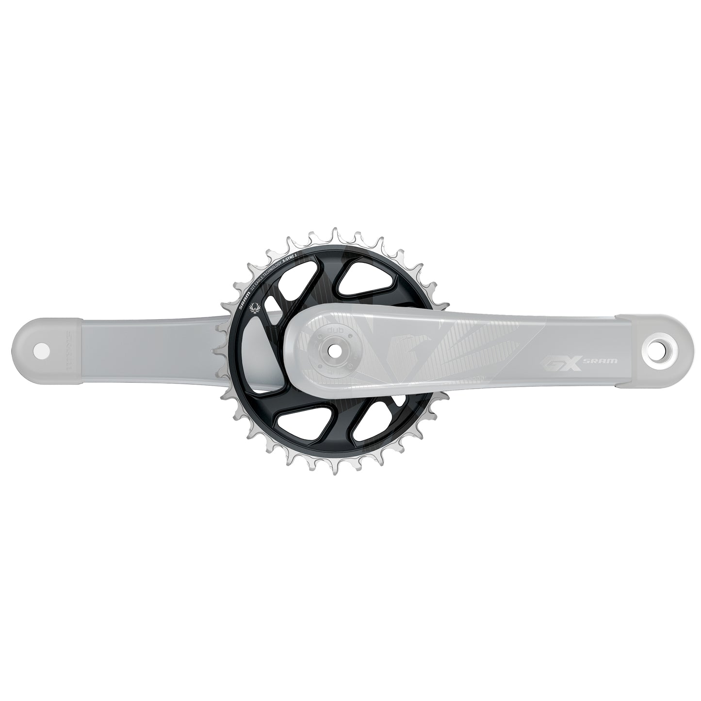 Chain Ring X-Sync 2 Direct Mount 6mm Offset Eagle Cold Forged (Finish Of GX Eagle C1 Matches Crank Arms) Lunar Grey 30T
