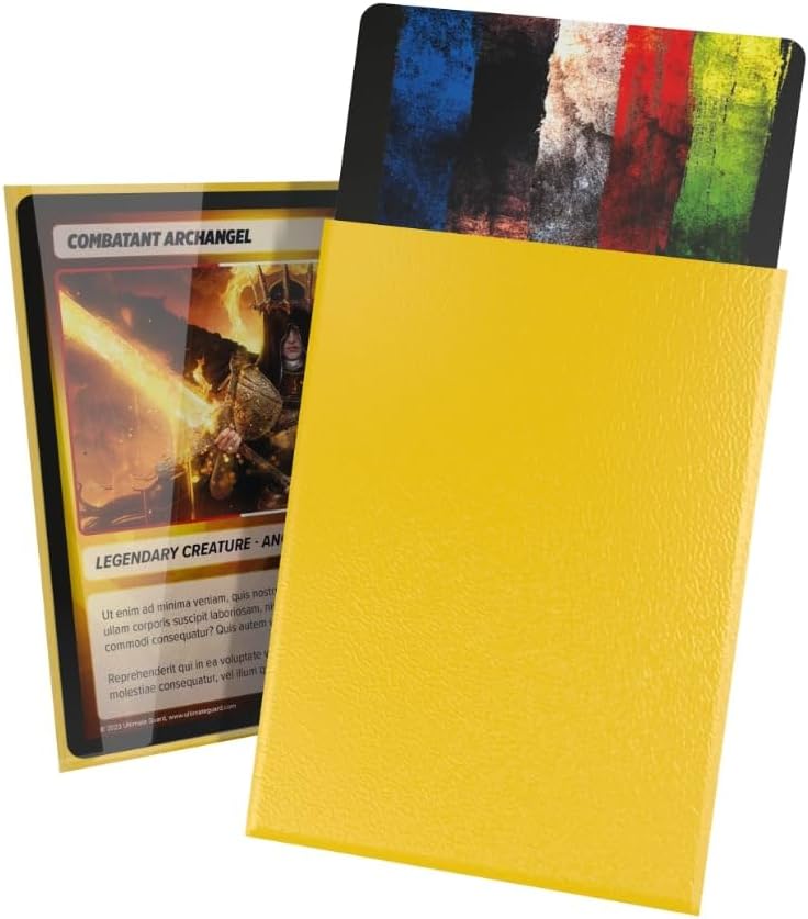 Ultimate Guard Cortex Sleeves Standard Size (100) (66 x 91 mm), color: amarillo