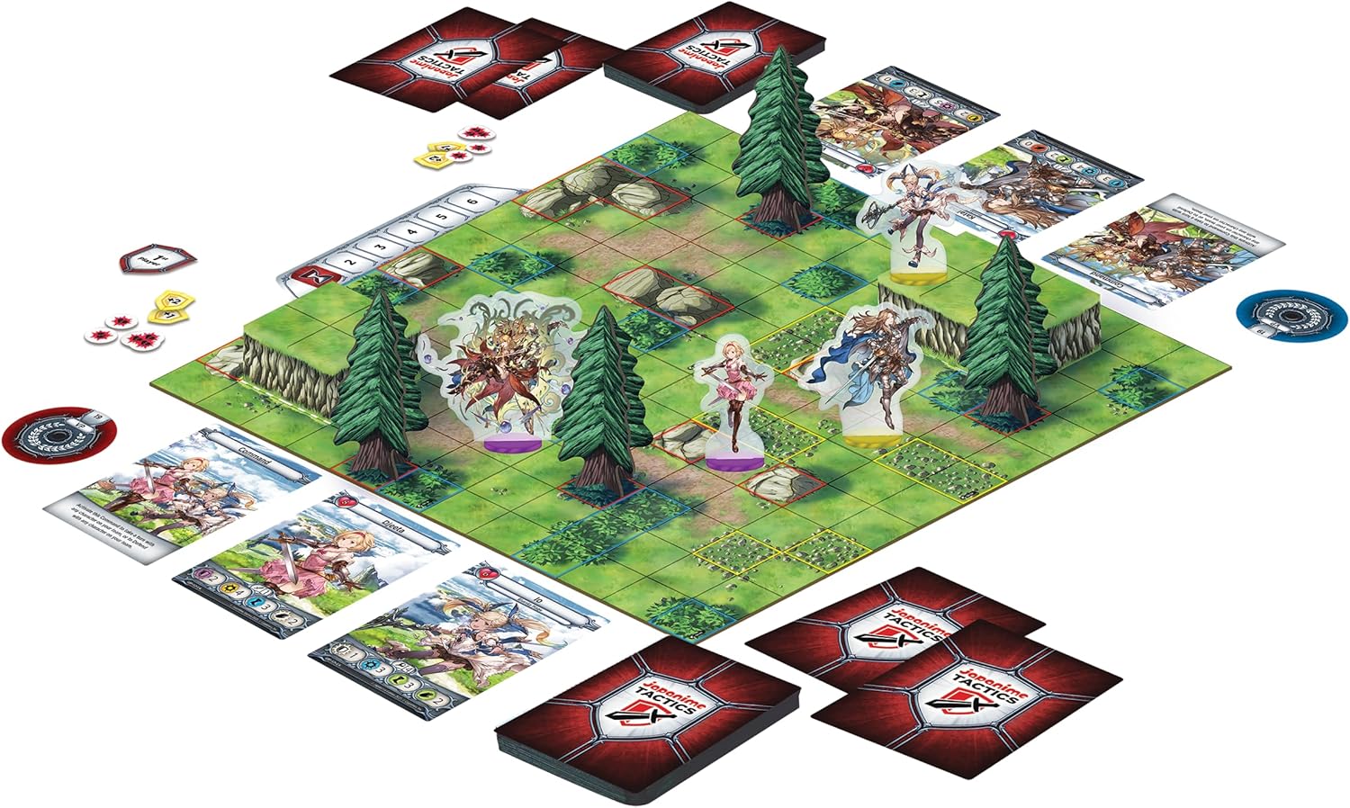 Japanime Tactics: Granblue Fantasy Djeeta Starter Set | from The Creator of Dragon Fire | Strategize and Battle | 2-4 Players Ages 14+