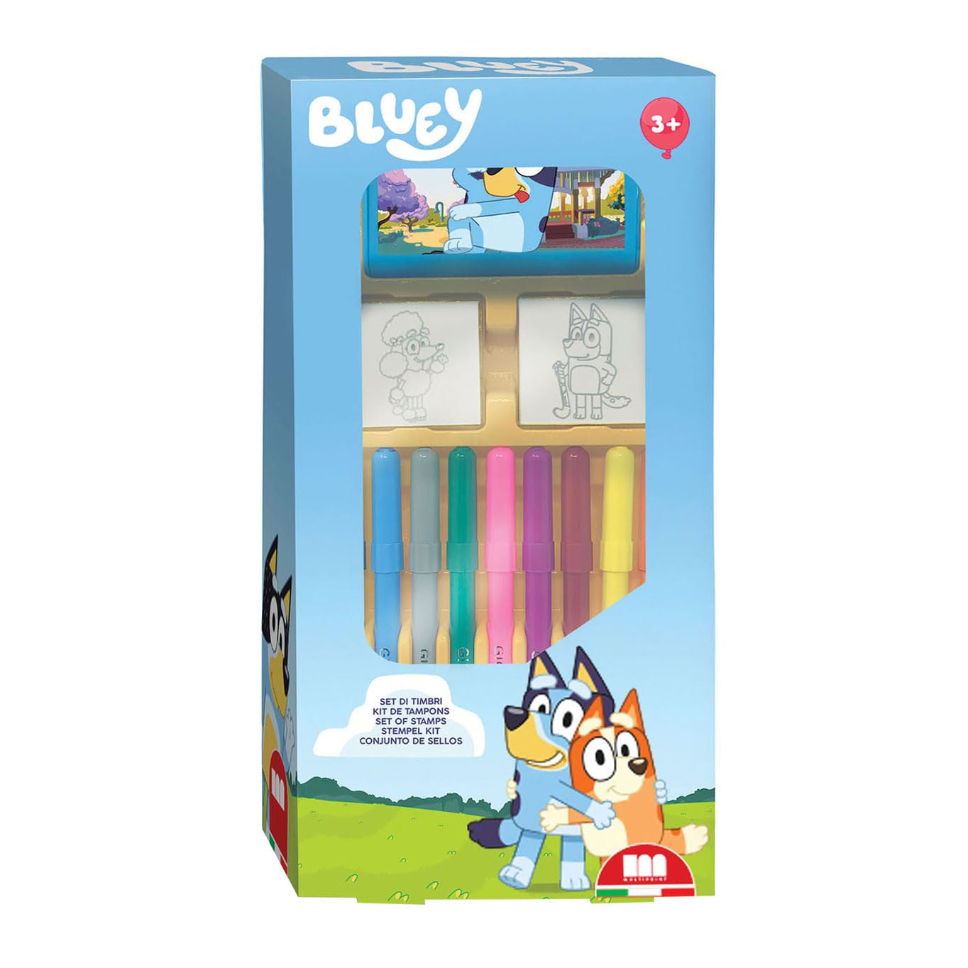 Multiprint - Bluey Stempelset met Viltstiften