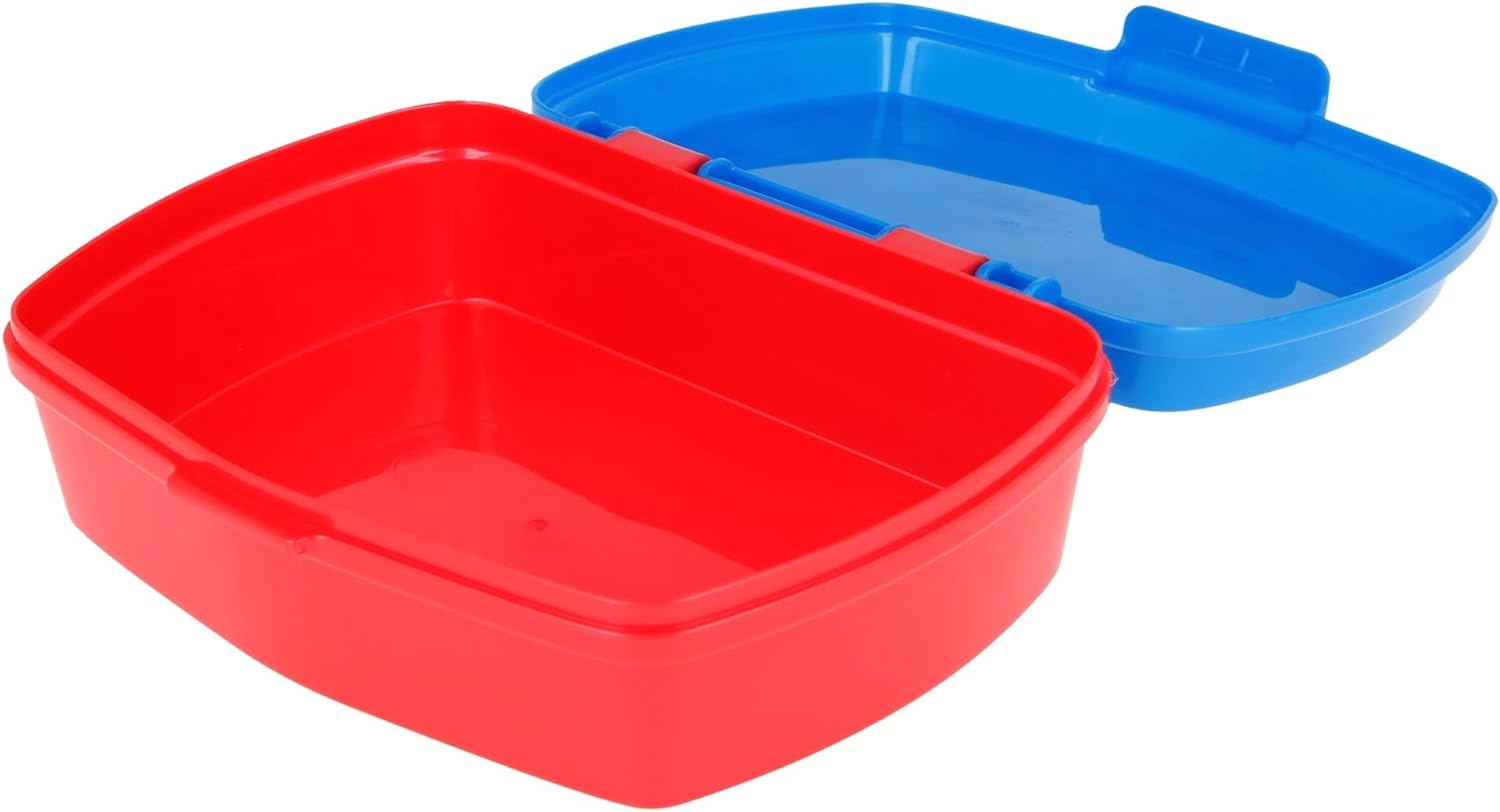 Sandwich box bambini Sega Sonic in plastica, senza BPA, lavabile e riutilizzabile, non adatta al microonde e alla lavastoviglie