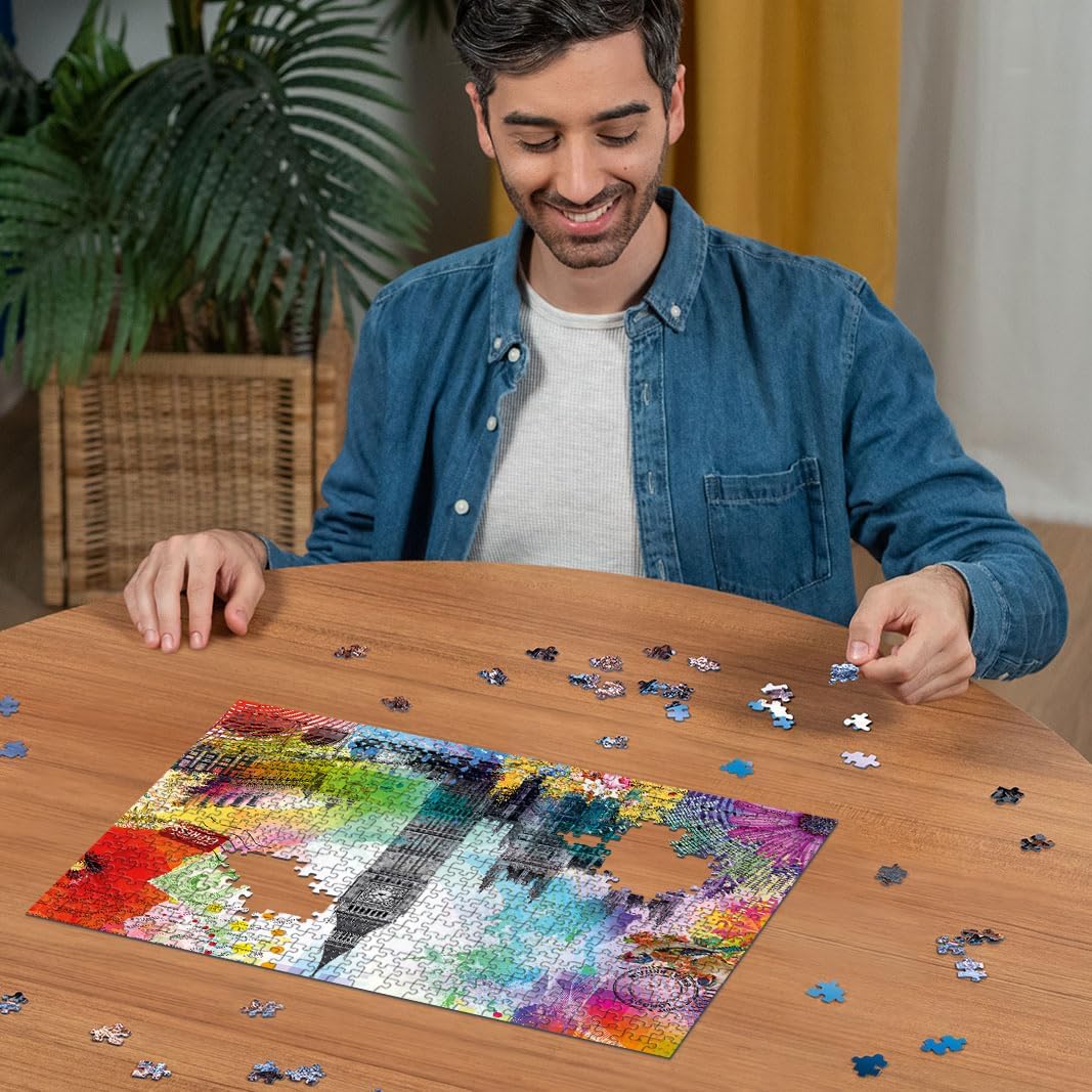 Ravensburger Puzzle 12000309 - Grüße aus London - 500 Teile Puzzle für Erwachsene und Kinder ab 12 Jahren, Stadt-Puzzle London