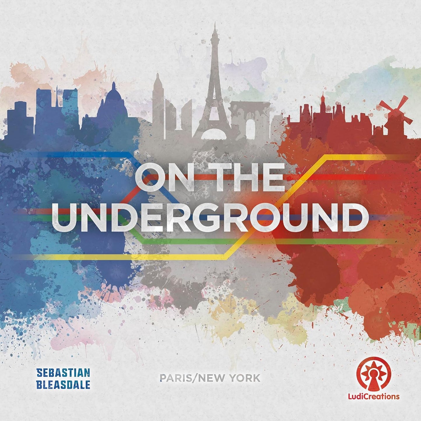 LudiCreations: On The Underground: Paris/New York - Train Route Building, Strategy Board Game, 2 City Maps, Family Game, Ages 14+, 2-5 Players, 60 Min