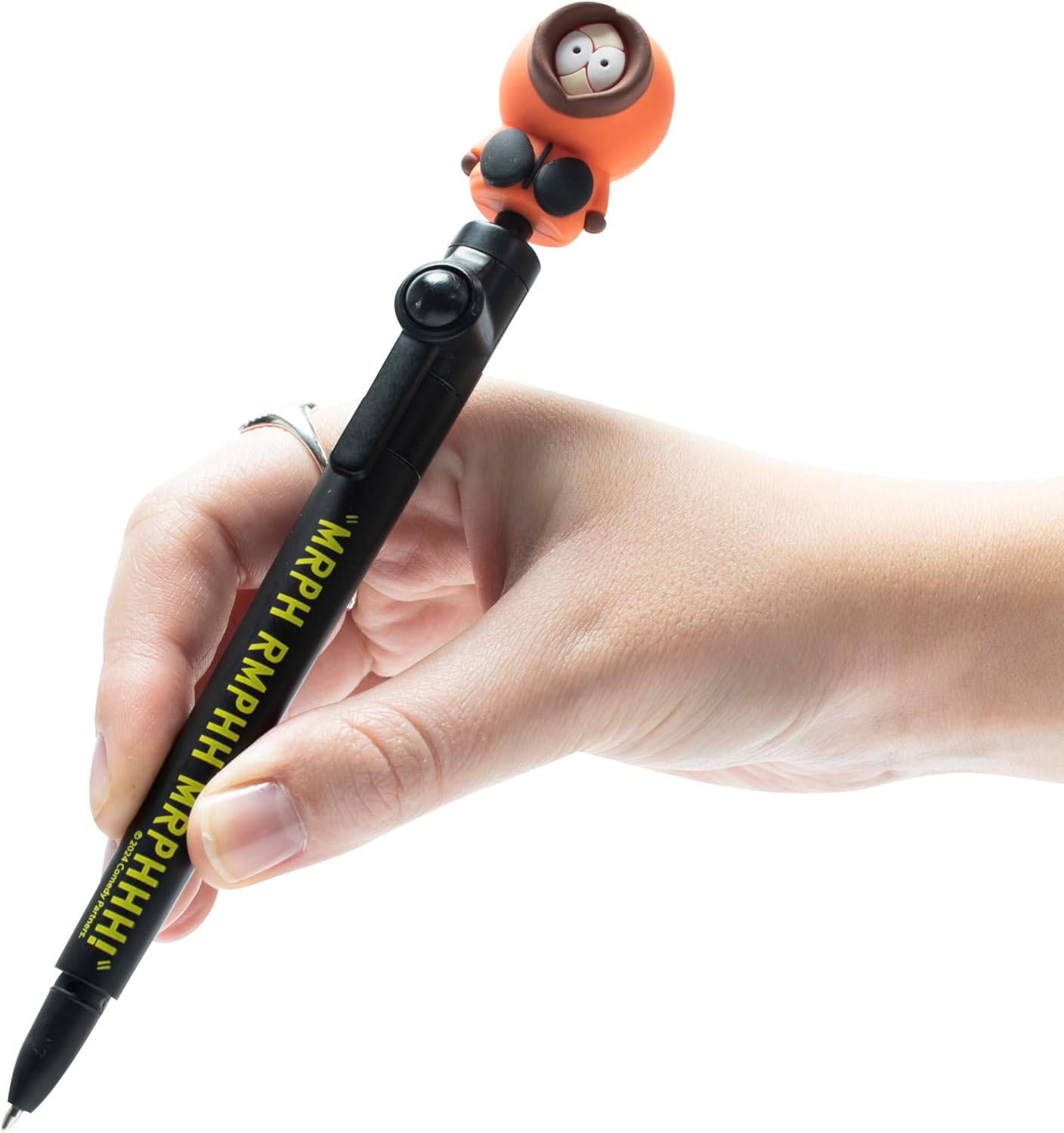 South Park biros, fidget pen with stick-on figure, pen in merchandise