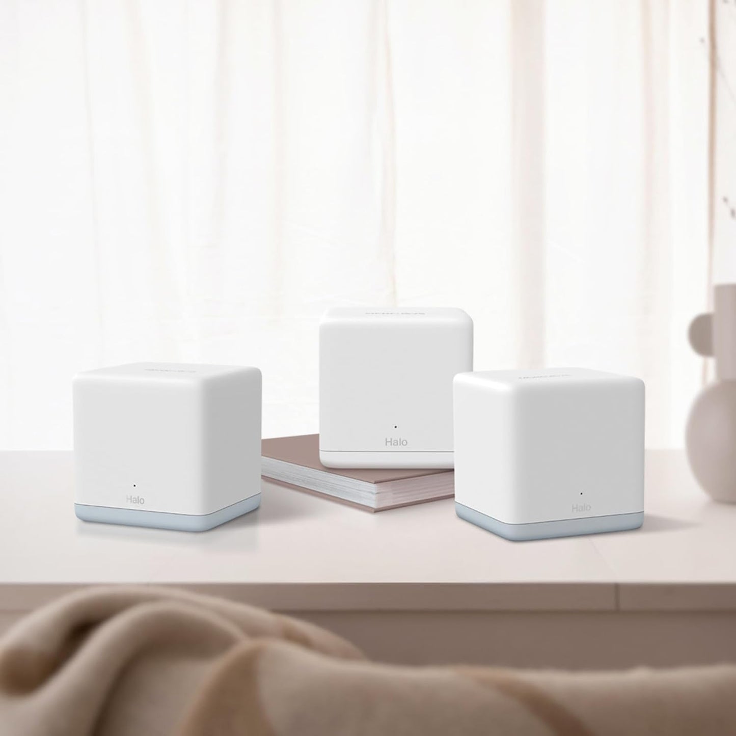 Mercusys AC1200 Whole Home Mesh Wi-Fi System | WiFi Mesh Coverage up to 3,500 ft² | Connect over 100 Devices | Dual Band Wi-Fi | Easy App Control | Halo H32G(3-pack)
