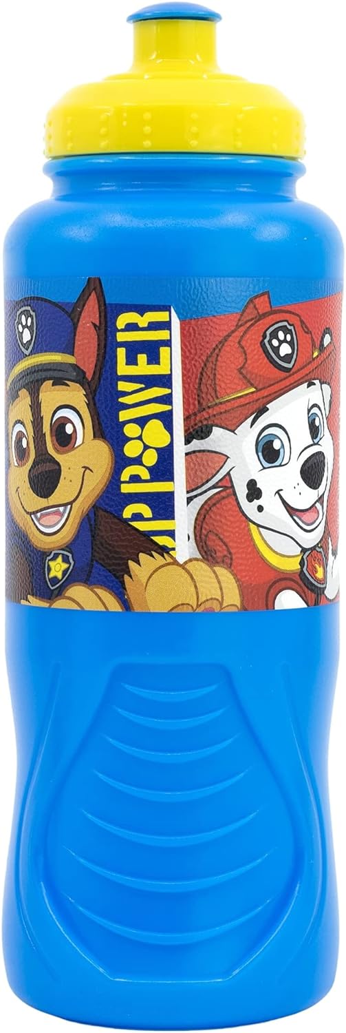 Stor Paw Patrol waterfles van kunststof, ergonomisch, 430 ml