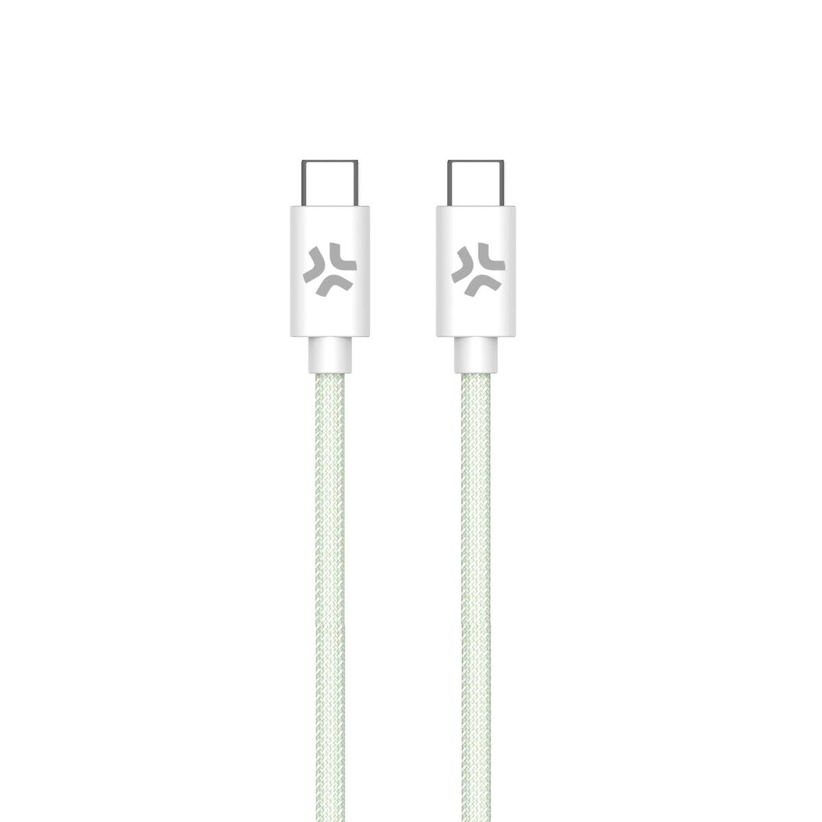 Celly USBCUSBCCOTTGN USB-C Cable Green 1.5 m