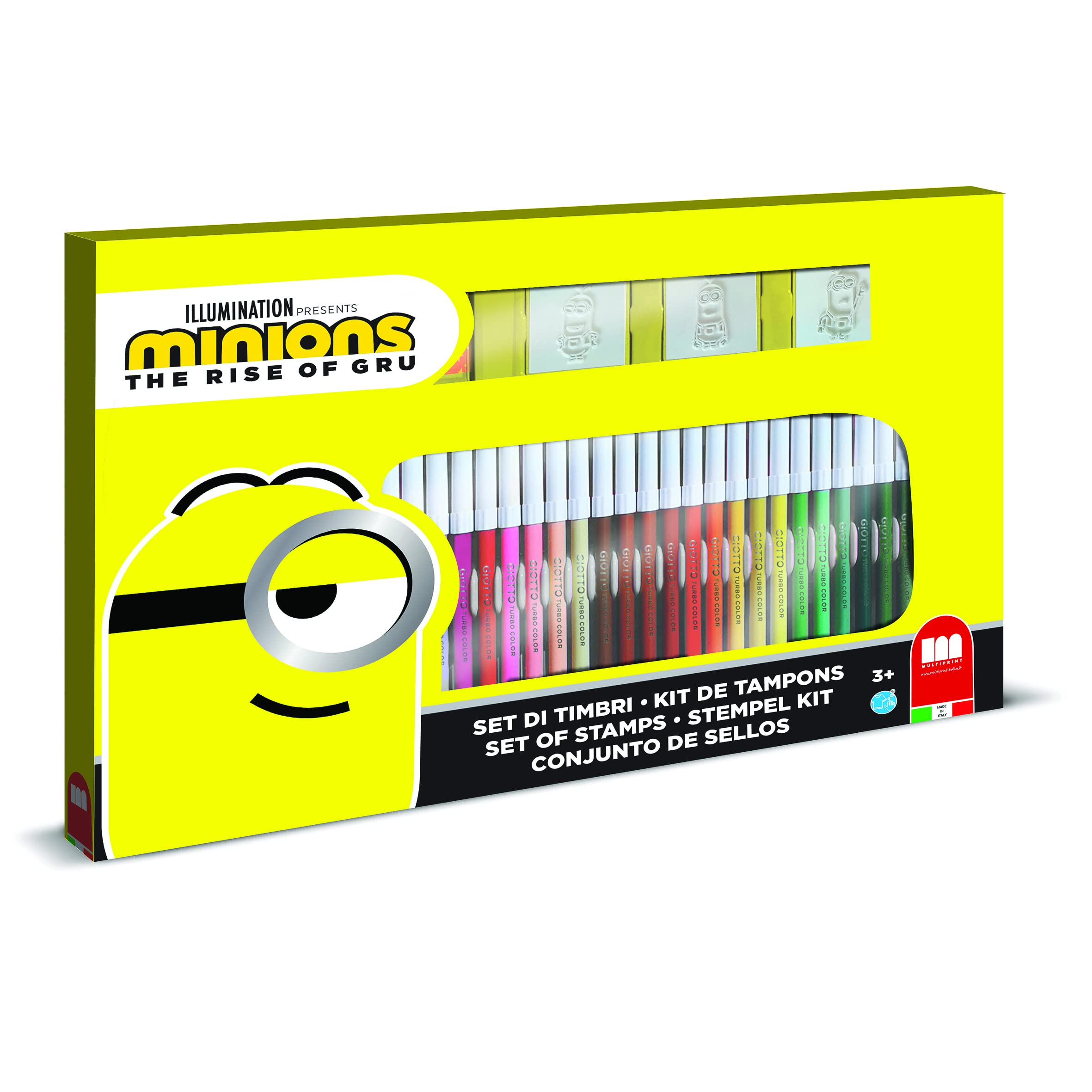 Multiprint - Minions Kleurset met Stempels 41dlg.