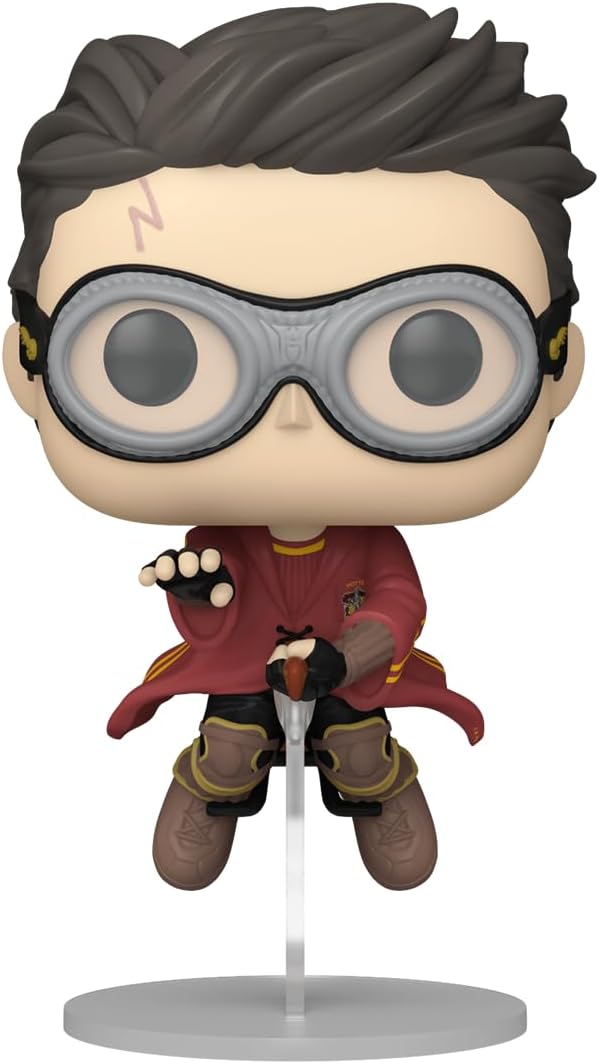 Funko POP! Movies: Harry Potter Prisoner Of Azkaban - Harry With Broom - (Quidditch) - Collectable Vinyl Figure - Gift Idea - Official Merchandise - Toys for Kids & Adults - Movies Fans