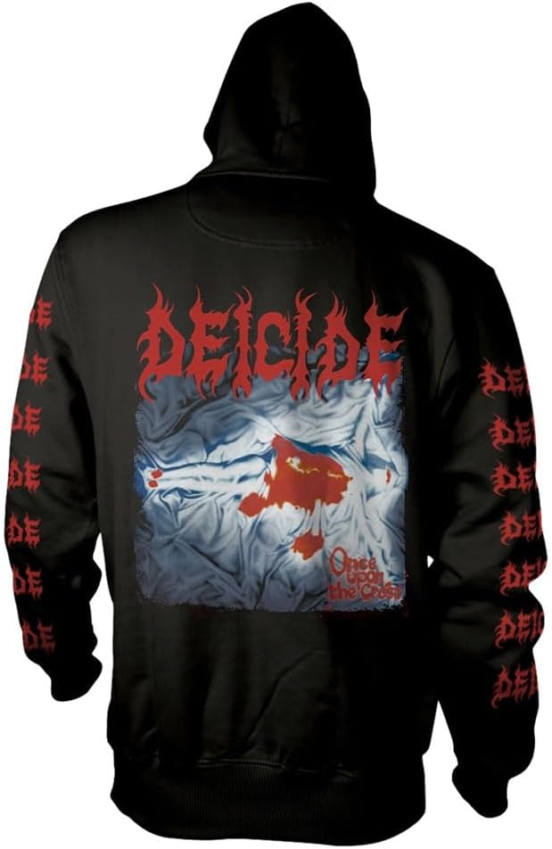 Deicide Men's Once Upon The Cross Hooded Sweatshirt Black