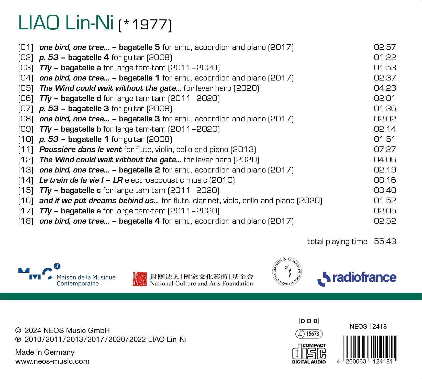 Liao Lin-Ni: Bagatelles