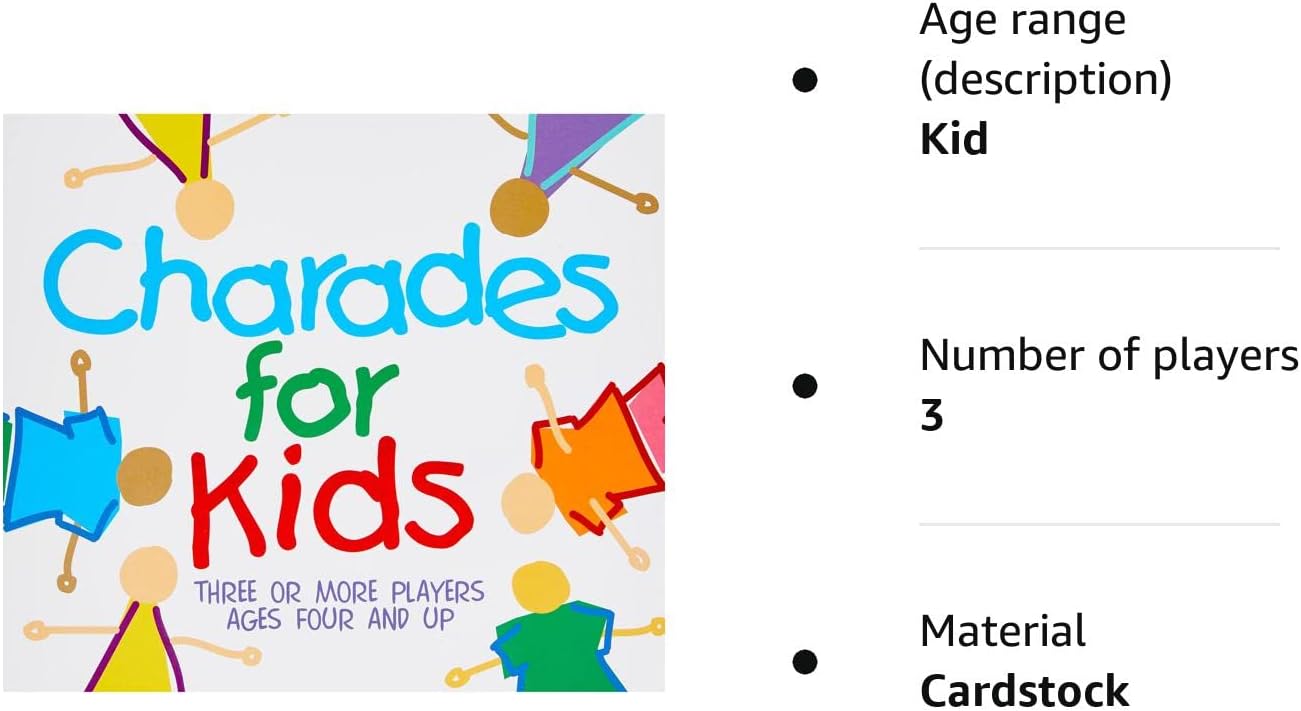 Paul Lamond Charades for kids - Juego "Tonterías para niños" (importado de Reino Unido