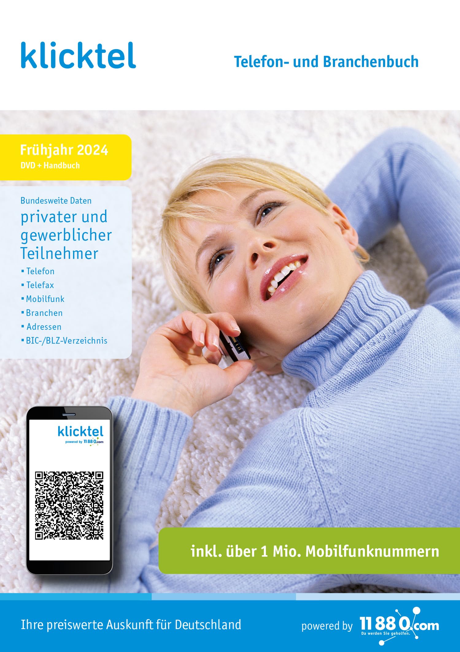 klicktel Telefon- und Branchenbuch Frühjahr 2024
