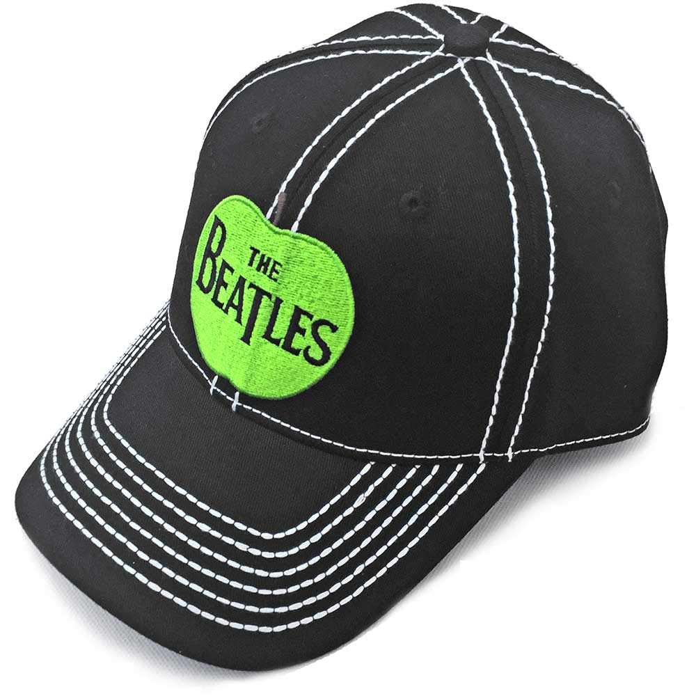 The Beatles Mens Black Baseball Cap Apple Official