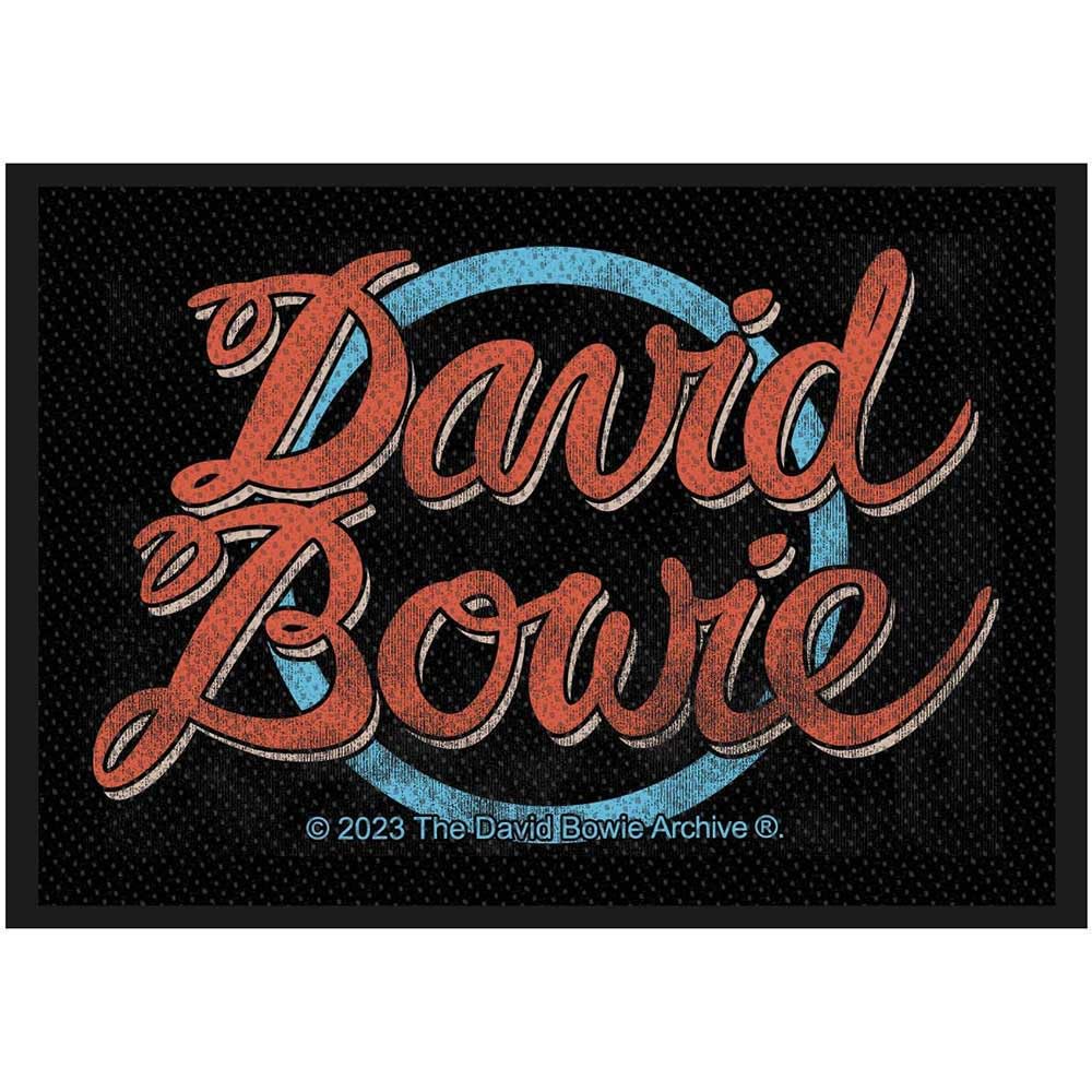 David Bowie Standard Patch Logo Official Black One Size