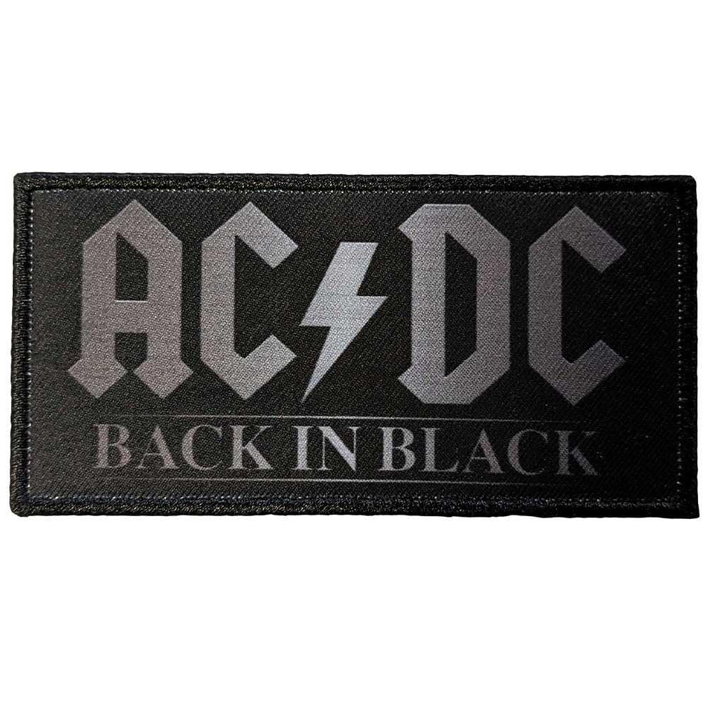 AC/DC Back In Black Woven Patch One Size
