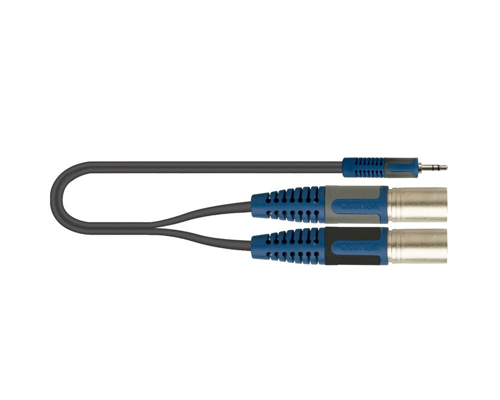 `Cavo (Rksa,192-5) Audio 5 M 3.5Mm 2 X Xlr (3-Pin) Nero, Blu, Grigio`