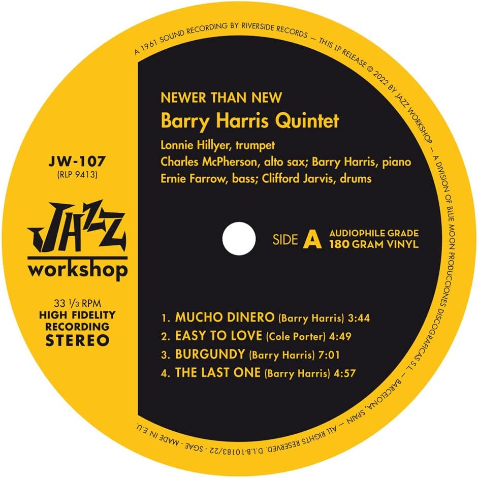 Barry Harris Quintet: Newer Than New