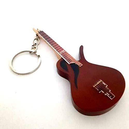Portachiavi In Legno Forma Chitarra Mod. Exclusive - Pino Daniele