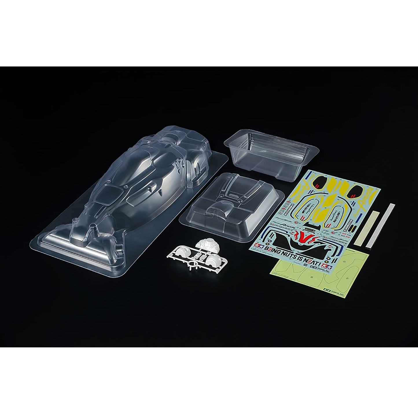 TAMIYA 51676 Set Super Avante TD4-Accessories for Remote Controlled Car, Replacement Body, RC, Model Making, Multicoloured