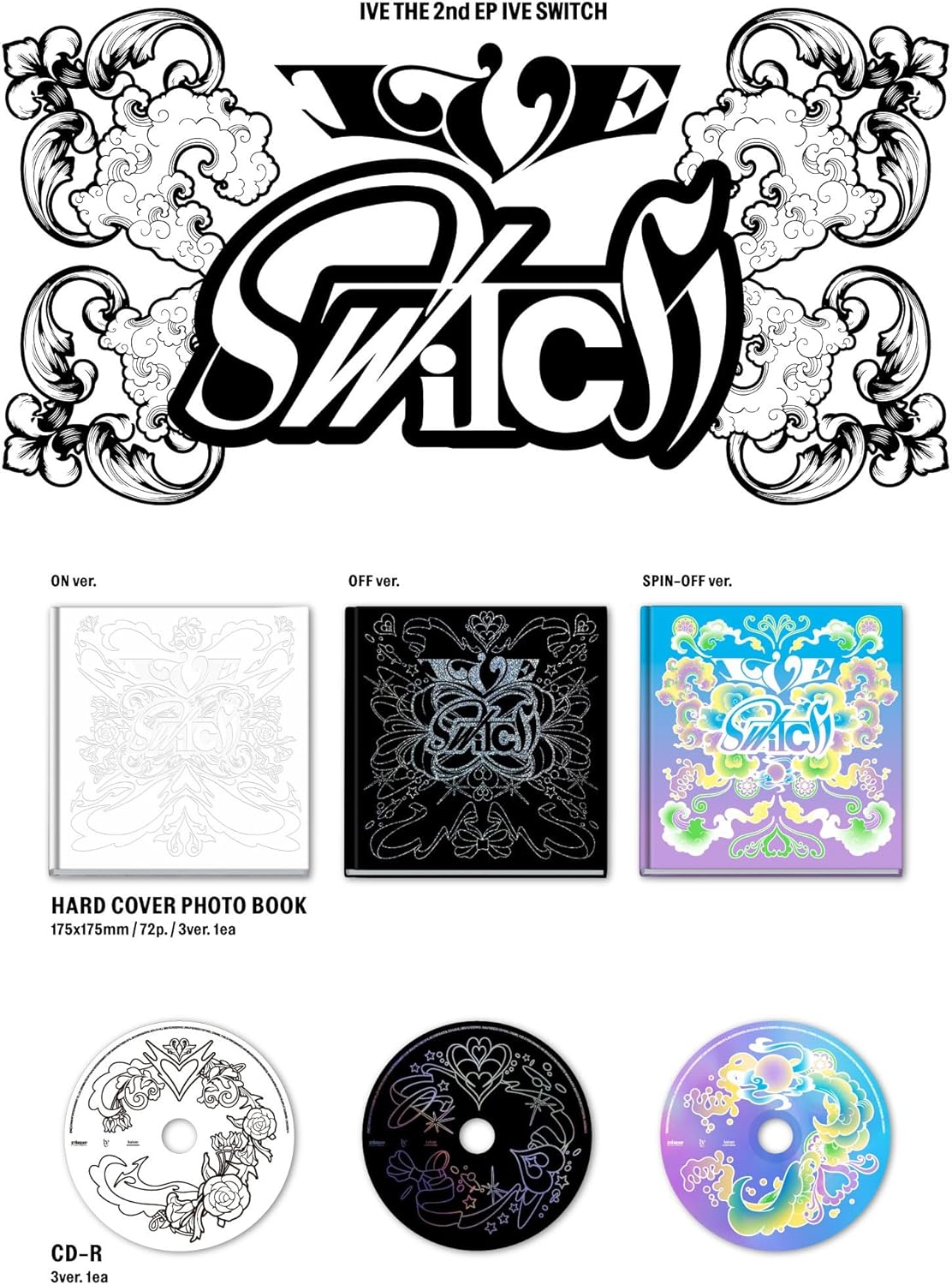 Ive Switch - Random Cover - incl. 72pg Photobook, Photocard + Folded Heart Card