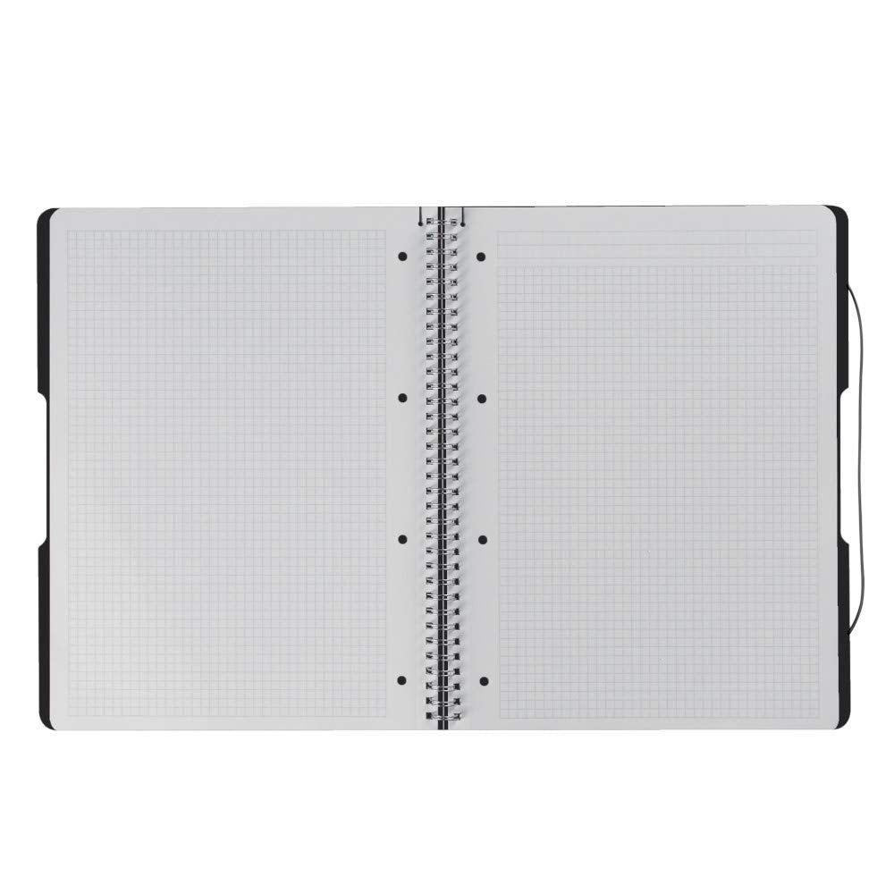 Herlitz A4 To Go Spiral Pad - Black (80 sheets)
