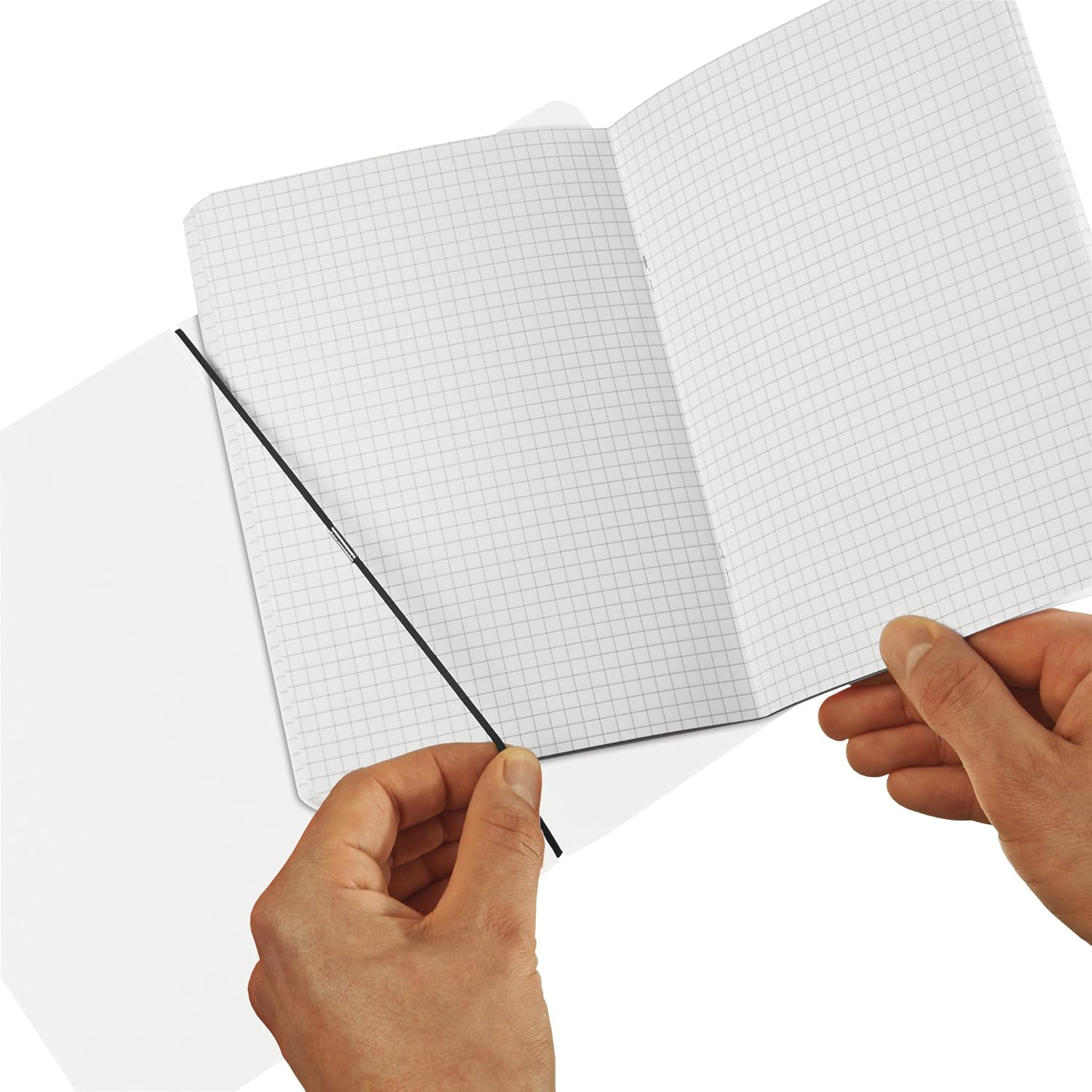 Herlitz My.Book Flex A6 Squared Notebook - Translucent Translucent Plastic Cover