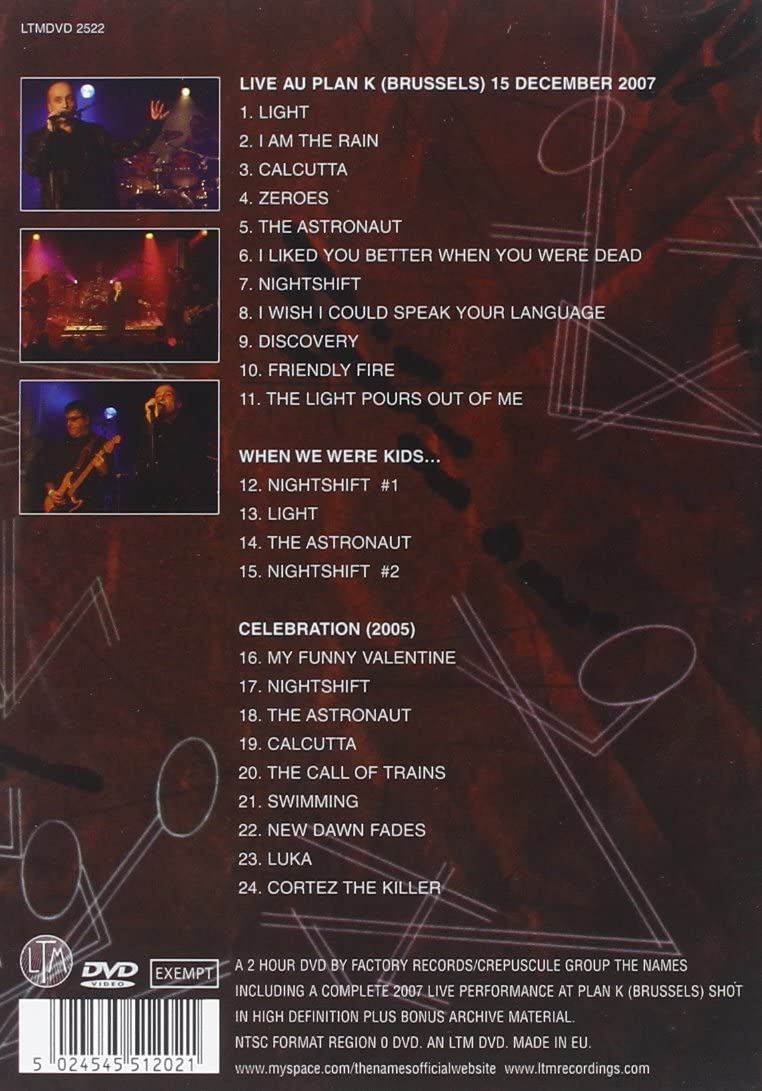 The Names: Nightshift - Live At Plan K 2007