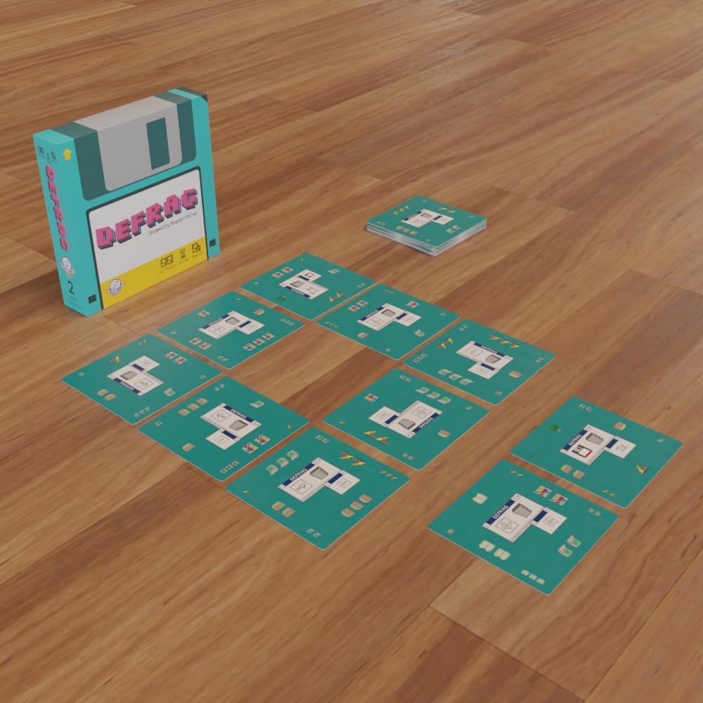 Tiny Game Series - Travel Size Board Games for Adult & Family Fun | Perfect for Game Nights | Range of Player Count, Age, and Playtime | Easy to Learn and Teach (Defrag